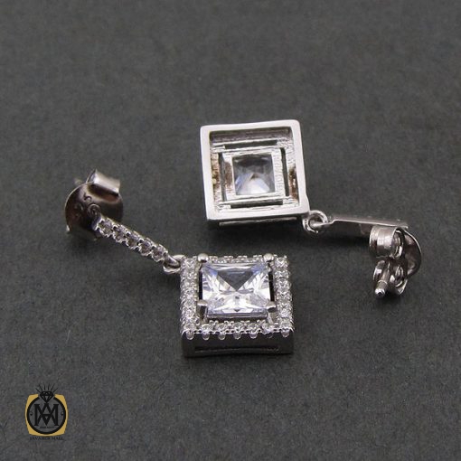 3 گوشواره نقره زنانه طرح سیمین - کد 5035 - تصویر 3