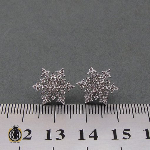 3 گوشواره نقره زنانه طرح تیارا - کد 5037 - تصویر 3