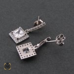 3 گوشواره نقره زنانه طرح آفرین - کد 5038 - تصویر 3