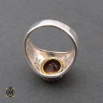3 انگشتر زولتنایت و مارکازیت نقره مردانه - کد 8435 - تصویر 3