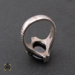 3 انگشتر حدید سینی با حکاکی عین علی مردانه – کد 8446 - تصویر 3