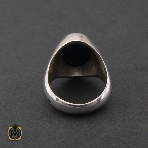3 انگشتر حدید سینی مردانه با حکاکی عین علی و سه جلاله – کد 8451 - تصویر 3