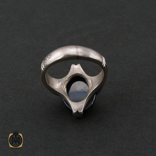 انگشتر حدید با حکاکی ید الله فوق ایدیهم مردانه – کد 8452 - تصویر 3