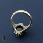 3 انگشتر حدید با حکاکی ولایه علی بن ابیطالب مردانه – کد 8453 - تصویر 3