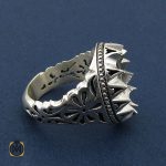 3 رکاب تک انگشتر مردانه دست ساز – کد 8454 - تصویر 3