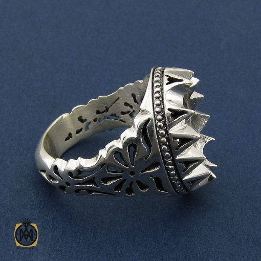 رکاب تک انگشتر مردانه دست ساز – کد 8454 - تصویر 3