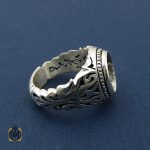 3 رکاب تک انگشتر مردانه دست ساز – کد 8456 - تصویر 3