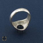 3 رکاب تک انگشتر مردانه دست ساز – کد 8458 - تصویر 3