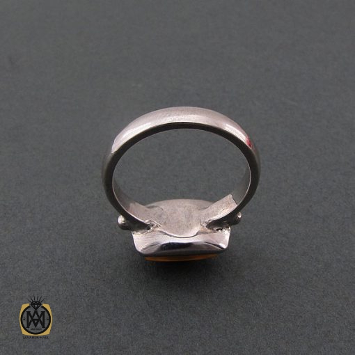 3 انگشتر عقیق یمن با حکاکی شرف الشمس استاد ضابطی دست ساز - کد 8468 - تصویر 3