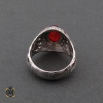 3 انگشتر عقیق یمن مردانه خوش رنگ - کد 8472 - تصویر 3