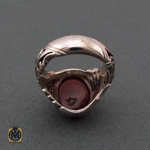 انگشتر عقیق یمن، زمرد و یاقوت مردانه – کد 8477 - تصویر 3