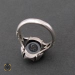 انگشتر حدید سینی با حکاکی لا فتی الا علی لا سیف الا ذوالفقار مردانه - کد 8362 - تصویر 3