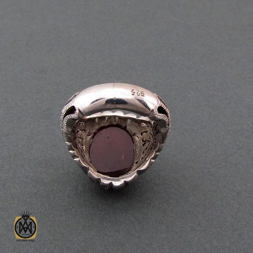 انگشتر عقیق یمن مرغوب مردانه – کد 8481 - تصویر 3