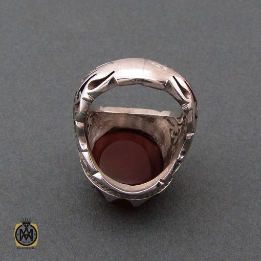 3 انگشتر عقیق یمن مردانه درشت و خوش رنگ – کد 8482 - تصویر 3