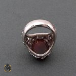 3 انگشتر عقیق یمن ارزشمند و زمرد مردانه - کد 8483 - تصویر 3