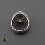 انگشتر فیروزه نیشابوری مردانه - کد 8491 - تصویر 3