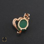 3 مدال چشم گربه زنانه طرح قلب - کد 3026 - تصویر 3
