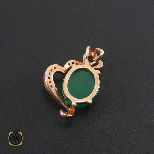 3 مدال چشم گربه زنانه طرح قلب - کد 3026 - تصویر 3