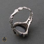3 انگشتر حدید سینی با حکاکی ولایه علی بن ابی طالب مردانه - کد 8365 - تصویر 3