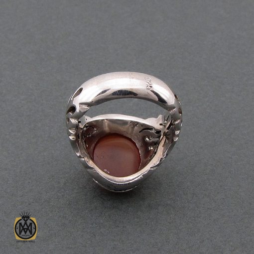 3 انگشتر عقیق یمن مردانه دست ساز - کد 8510 - تصویر 3