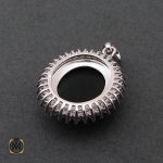 3 مدال یشم زنانه اصل و معدنی طرح افسانه - کد 3099 - تصویر 4