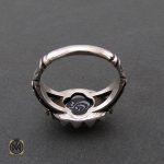 3 انگشتر حدید سینی با حکاکی ناد علی مردانه - کد 8366 - تصویر 3