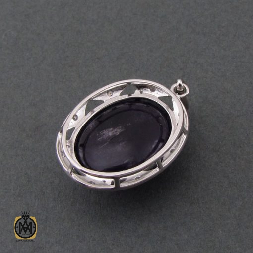 مدال آمتیست زنانه طرح شکوفه - کد 3104 - تصویر 3