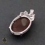 3 مدال عقیق باباقوری زنانه طرح مینو - کد 3111 - تصویر 3