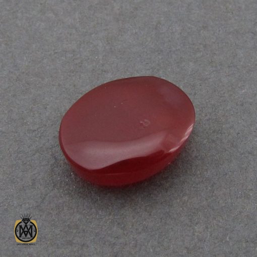 نگین تک عقیق یمن با حکاکی و من یتق الله اثر استاد ضابطی - کد 9024 - تصویر 4