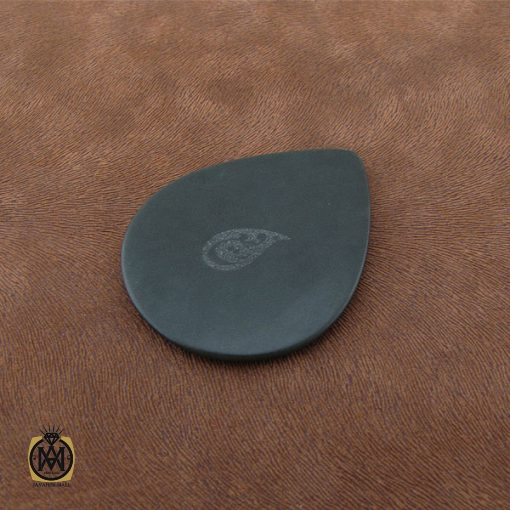 3 نگین تک یشم اشکی با حکاکی چهارده معصوم و آیت الکرسی - کد 9026 - تصویر 3