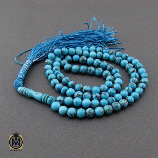 تسبیح فیروزه مصری 101 دانه ارزشمند و لوکس - کد 4106 - تصویر 3