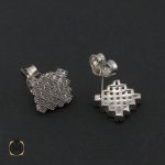 سرویس نقره زنانه پر نگین طرح هديه - کد 7091 - تصویر 3