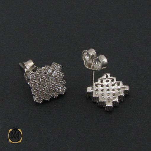 سرویس نقره زنانه پر نگین طرح هديه - کد 7091 - تصویر 3