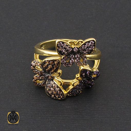 سرویس نقره زنانه طرح طراوت پر رنگ - کد 7098 - تصویر 3