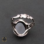 3 انگشتر حدید سینی با حکاکی ولایه علی بن ابی طالب مردانه - کد 8372 - تصویر 3