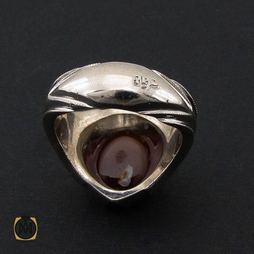 انگشتر عقیق یمن مردانه هنر دست استاد شرفیان - کد 8517 - تصویر 3