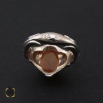 3 انگشتر عقیق یمن مردانه هنر دست استاد شرفیان - کد 8518 - تصویر 3