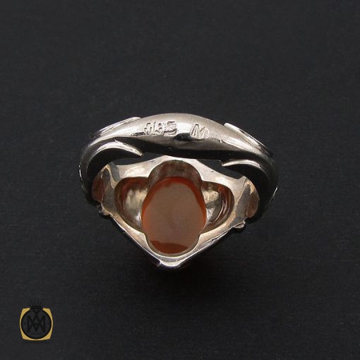 انگشتر عقیق یمن مردانه هنر دست استاد شرفیان - کد 8518 - تصویر 3