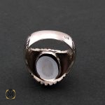 3 انگشتر حدید سینی با حکاکی عین علی مردانه - کد 8374 - تصویر 3