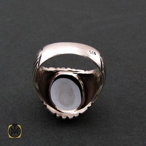 3 انگشتر حدید سینی با حکاکی عین علی مردانه - کد 8374 - تصویر 3