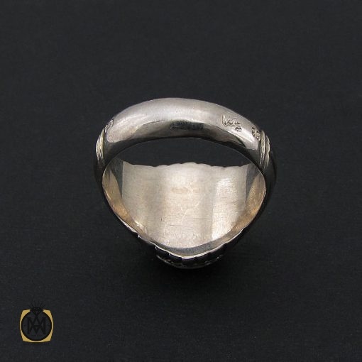 انگشتر عقیق یمن مردانه  - کد 8520 - تصویر 3