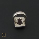 3 انگشتر عقیق یمن مردانه رکاب هنر دست استاد قاسمی - کد 8523 - تصویر 3