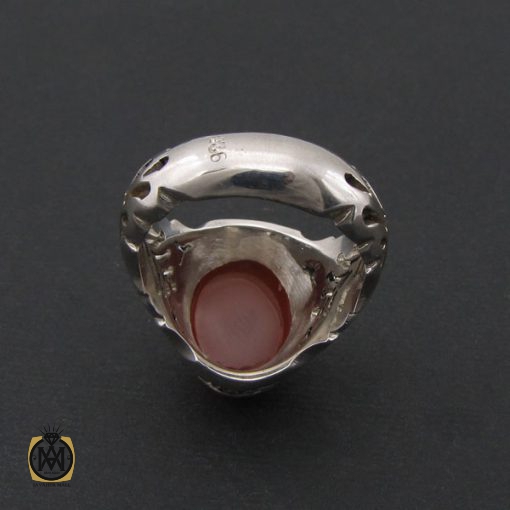 3 انگشتر عقیق یمن مردانه دست ساز - کد 8525 - تصویر 3