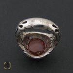 3 انگشتر عقیق یمن مردانه دست ساز - کد 8526 - تصویر 3