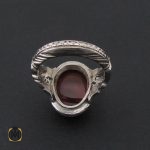 3 انگشتر عقیق یمن مردانه دست ساز - کد 8527 - تصویر 3