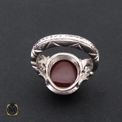 3 انگشتر عقیق یمن مردانه دست ساز - کد 8528 - تصویر 3