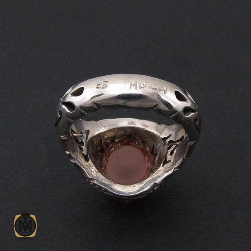 انگشتر عقیق یمن مردانه دست ساز - کد 8531 - تصویر 3