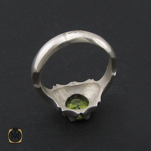 انگشتر زبرجد مردانه با رکاب دست ساز - کد 8549 - تصویر 3