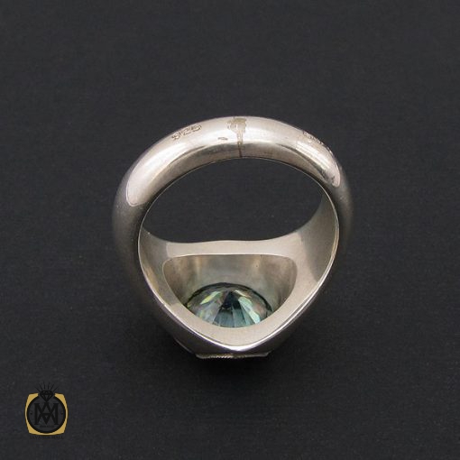 3 انگشتر موزانایت مردانه رکاب دست ساز - کد 8563 - تصویر 3