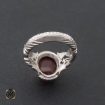 3 انگشتر عقیق یمن مردانه رکاب دست ساز - کد 8565 - تصویر 3